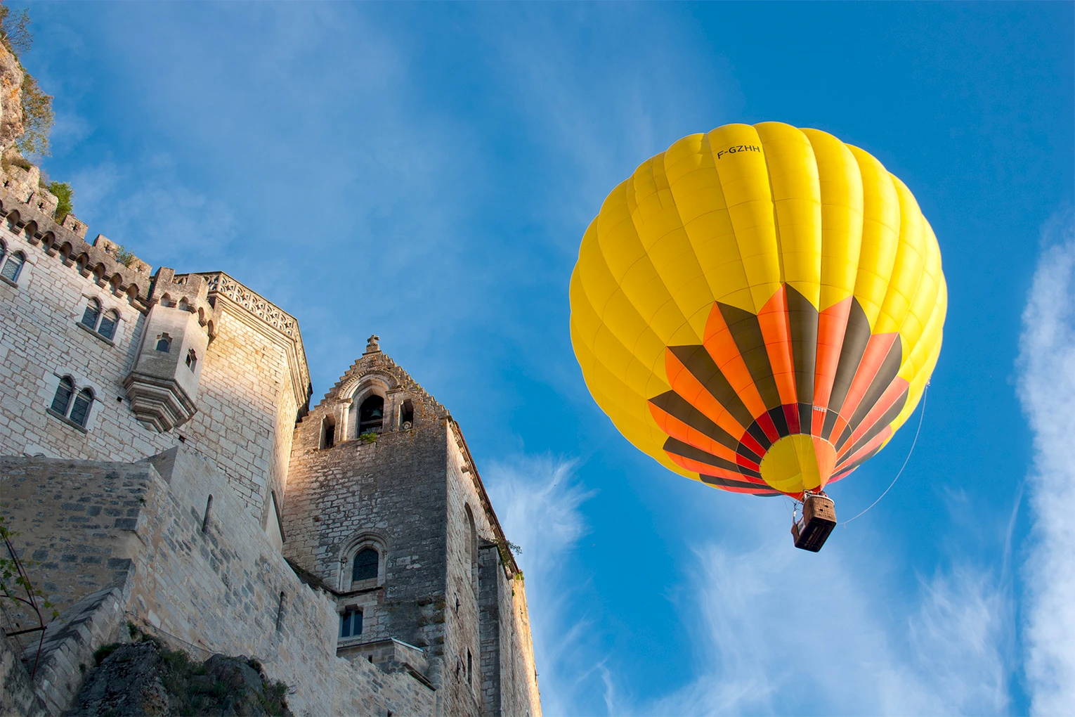 rocamadour en montgolfiere