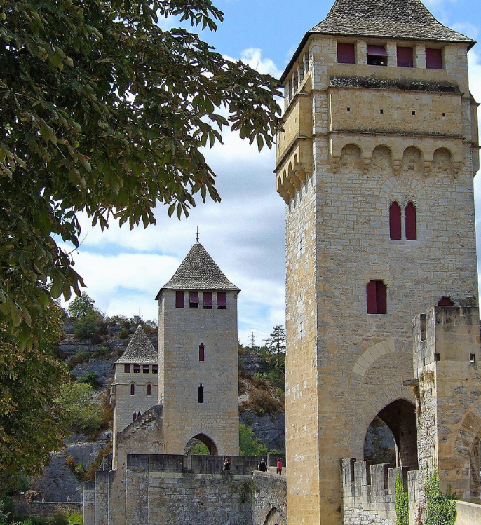 la ville de cahors dans le lot