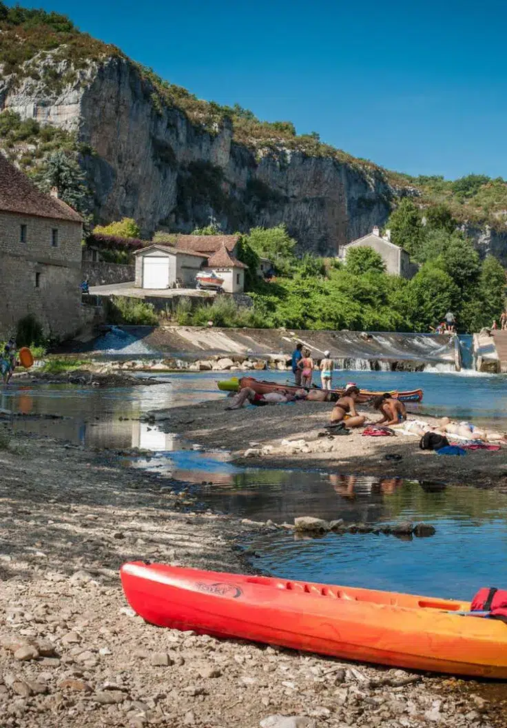 plage de rivière célé cabreret